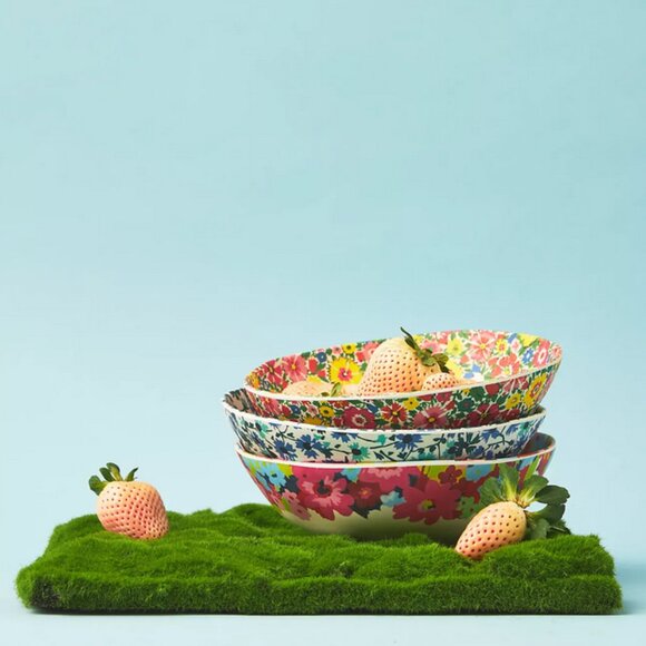 Sarah Campbell Bamboo Melamine Bowls - Set of 2 - Picture 3 of 9